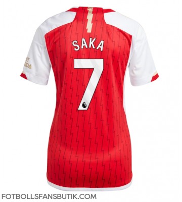 Arsenal Bukayo Saka #7 Replika Hemmatröja Damer 2023-24 Kortärmad